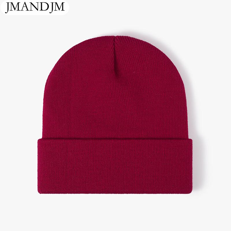 Disponibile Cappello a cuffia doppio ispessito caldo autunno e inverno cappello lavorato a maglia da donna semplice da uomo