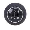 Szmsmy Universal Black Leather 5 Speed Car Manual Gear Stick Shifter Shift Knob Lever