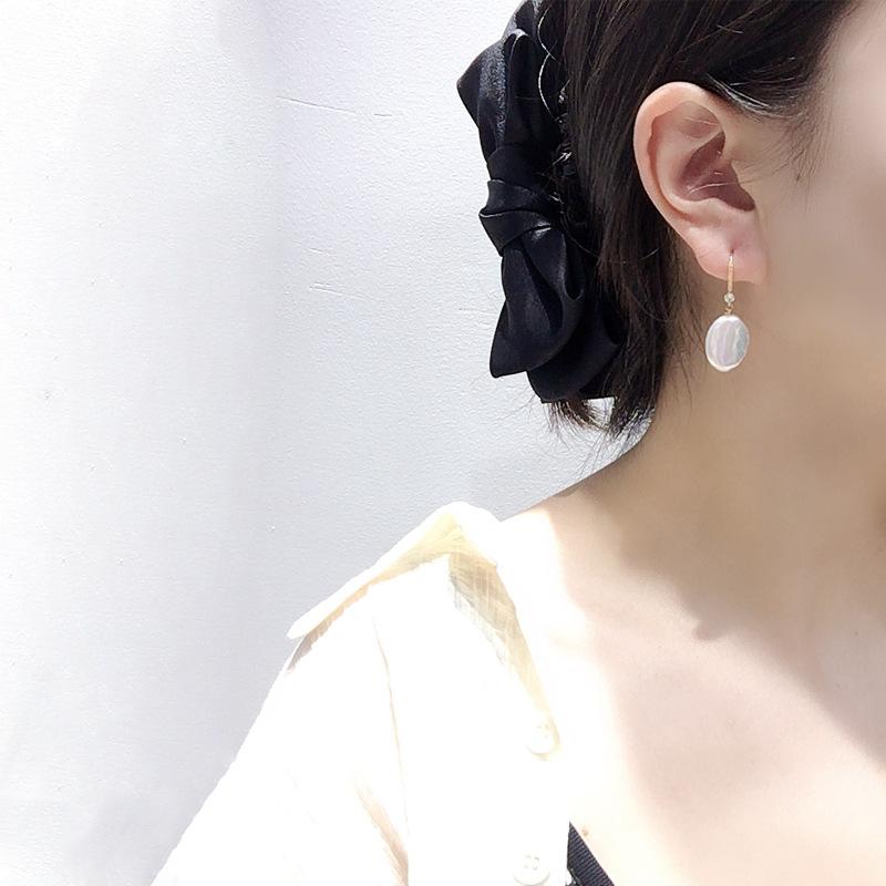 Real Freshwater Big Pearl Earrings For Women,classic Drop Earrings Birthday Gift