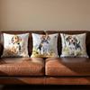 Cute Beagle Pet Dog Cushion Cover Soft Reversible  Durable Pillow Cover  MultiScene Use for Home  Car Daily Comfort