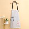 Oil Proof Waterproof Apron Anti Stain Cartoon Pattern Work Apron with Pockets Stain Resistant Kitchen Apron Culinary Activities