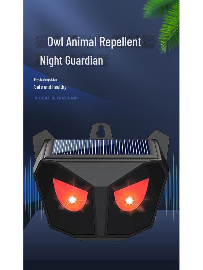 Solar-Powered Flashing Animal Repellent for Wild Boar, Rabbit, Wolf, Deer, and Weasel Deterrence