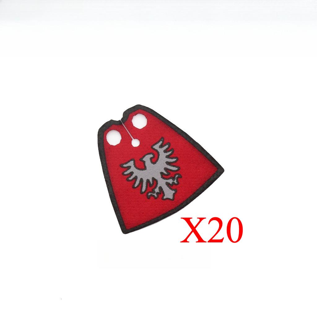 MOC Character Accessories Building Blocks Medieval Soldier Hood Wearing Coat Cape Battle Robe Mini Brick Boy Toy Gift A08