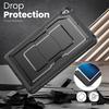 Kickstand PC + TPE Tablet Case with Shoulder Strap For iPad 10.2 (2021)/(2020)/(2019)/Air 10.5 inch (2019)/Pro 10.5-inch (2017)