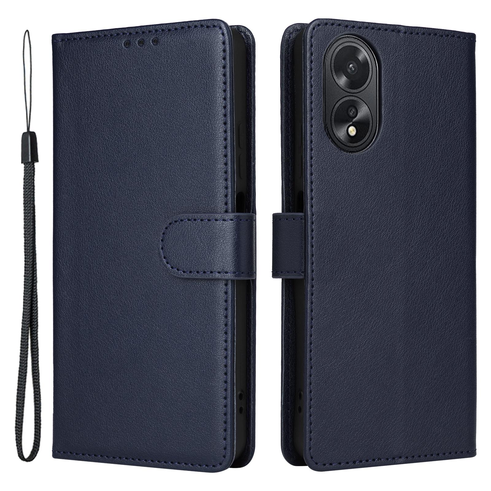 

For Oppo A18 4G Mobile Phone Case PU Leather Stand Flip Phone Cover D