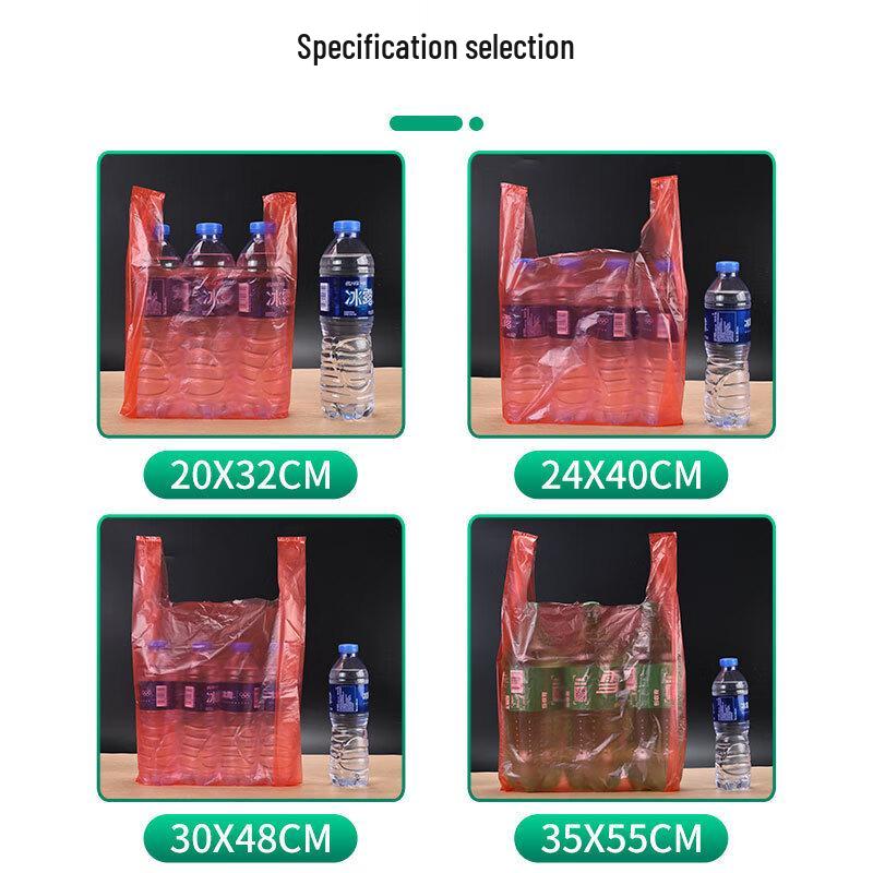 YANGGE Rote Plastik-Westengriffe Markttaschen