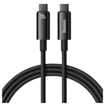 Kabel Usb-C Till Usb-C Baseus Tungsten Gold 240W 3M (Svart)