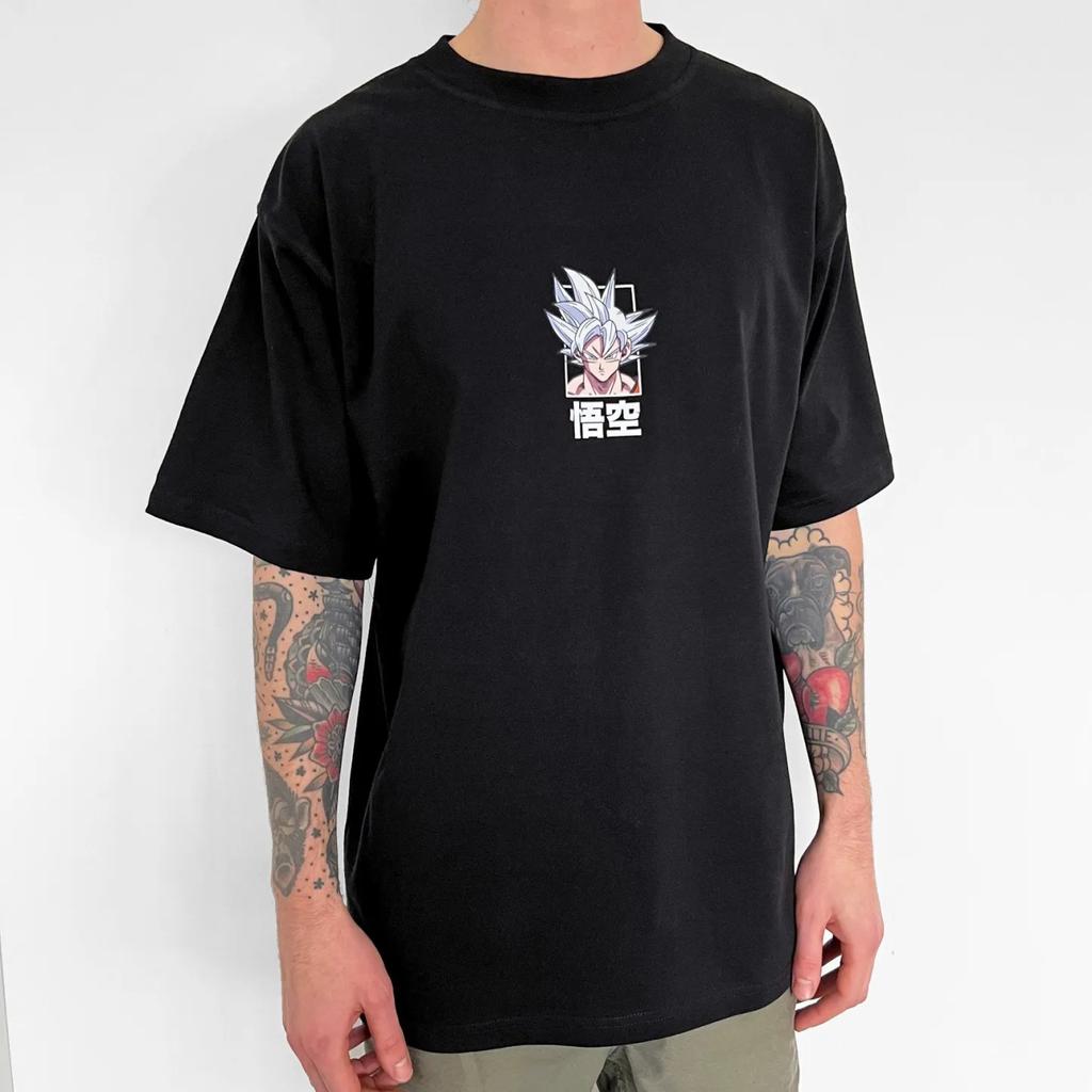Saiyan Son Goku Sedm Dračích koulí Anime Pánské Dámské Letní Tričko Nadměrné Retro Potisk Krátký Rukáv Ležérní Pohodlí Harajuku