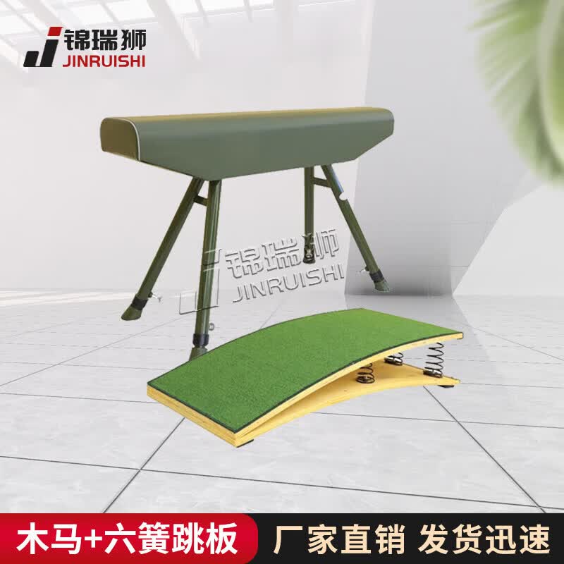 JINRUI SHI Gymnastics Vaulting Horse and Springboard Set