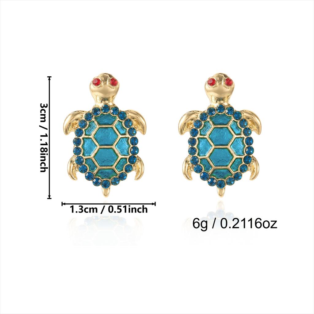 Simple Small Heart Drop Earrings for Women Creative Gold Color Enamel Fish Earrings Bohemia Beach Summer Holiday Jewelry