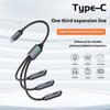 USB C Splitter Cord Wire 3-Port Supporting Multiple Device Connection for Efficient Charging and Fast Speed Syncing
