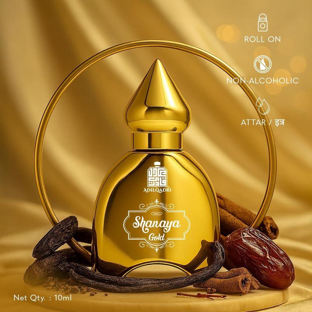 Adilqadri Shanaya Gold Gourmand Fragrance Attar for Men and Wome
