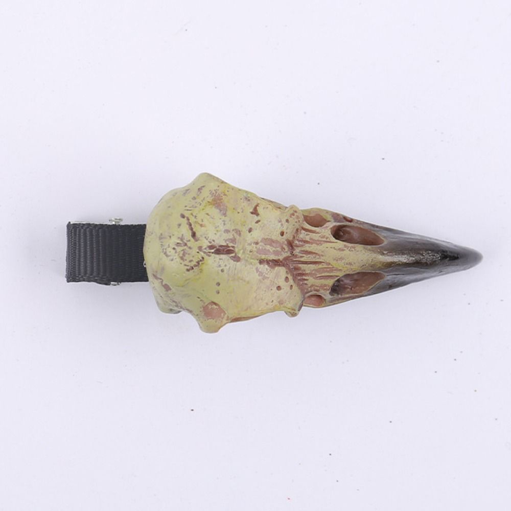 2pcs Resin Crow Skull Hairpin Creative Halloween Hair Clip Fashion   All Saints' Day