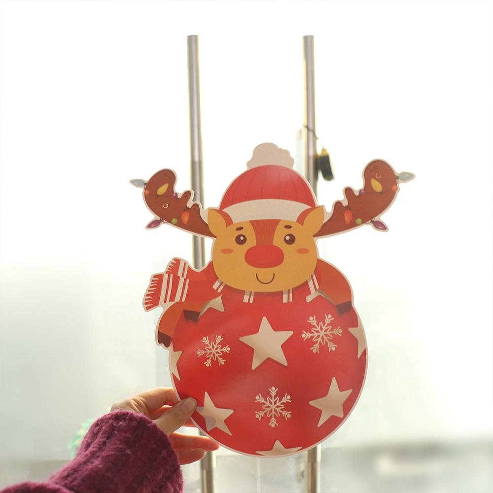 Novoroční Vánoční Závěs na Dveře Vánoční Závěsné Ozdoby Snadné Použití Zahrada Santa Přívěsek DIY