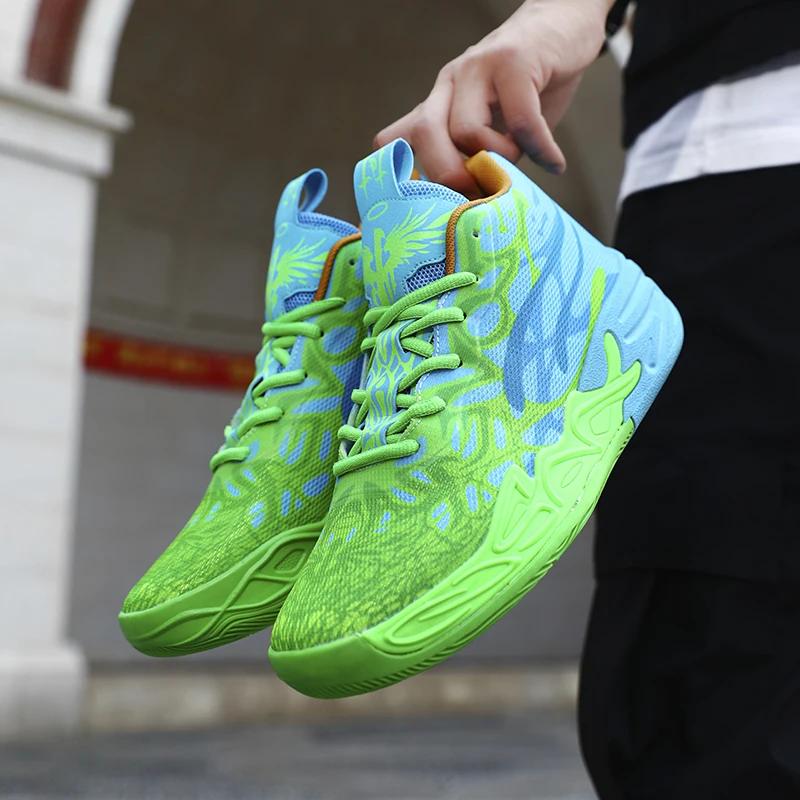 Basketball Shoes Mens Lightweight Comfortable Summer Fitness Training Shock-absorbing High-top Casual Walking Shoes for Men