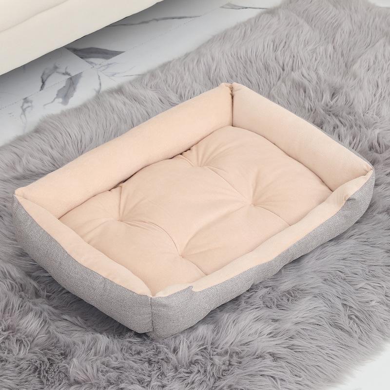 Warm Dog House Soft Nest Pet Large Dog Bed Baskets Fall Winter Kennel For Cat Washable House Puppy Supplies, Suitable For Winter