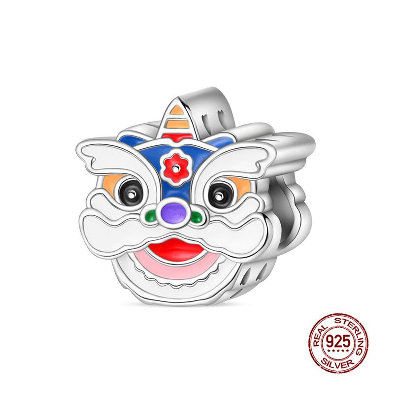 New In Charm Copper Lucky God Of Wealth Charms Beads Fit 3Mm Original Bracelet Necklace Women Diy Fine Jewelry Gift