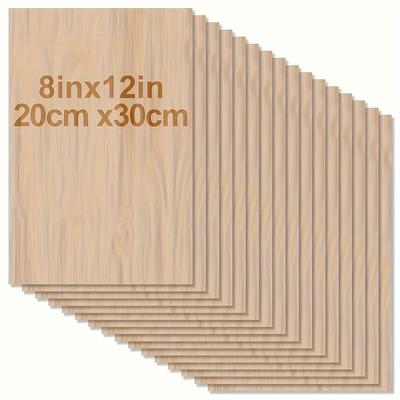 4/8/12 Pieces of Wood for Crafts 20*30cm 2mm Thick Plywood with Smooth Surface Square Board Laser Cutting Architectural Model