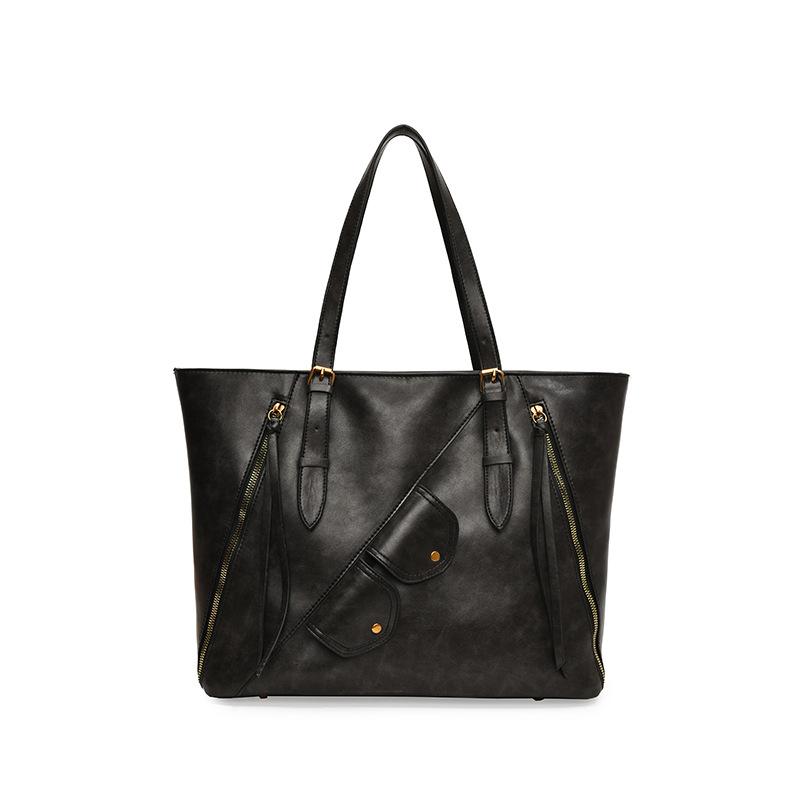 

Large Capacity Bag Women s New Versatile Casual Shoulder Bag Portable Tote Bag чёрный