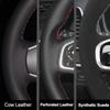 Hand-Stitched Non-slip Genuine Leather Car Steering Wheel Cover For Honda Accord Euro 2008-2015 Acura TSX 2009-2014 Auto Parts
