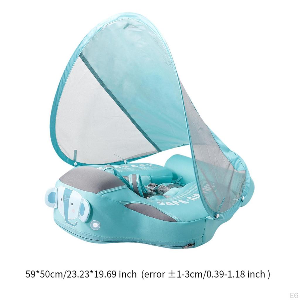 Baby Swim Float Non Inflatable Kids Swimming Ring Infant Pool Blue