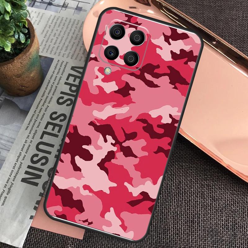 Camo Camouflage Pattern Case For Samsung Galaxy M15 M55 M13 M23 M33 M53 M31 M51 M14 M34 M54 M20 M30s M12 M32 M52