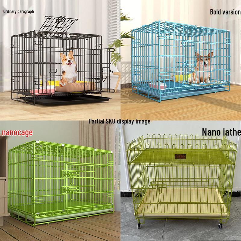 Bold Nano Indoor Pet Cage: Compact Iron Cage for Small Dogs, Transportable and Spacious Bed for Large Dogs