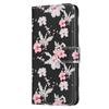 Luxury Floral & Butterfly Printed Phone Case for iPhone/Samsung Wallet Case with 3 Card Slots + Cash Pocket Kickstand Vegan Leather Flip Cover
