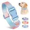 5PCS  Fashion Durable Gradient Color Puppy Dog Collar Adjustable Durable Nylon Dog Collar for Small Medium Large Dogs Durable