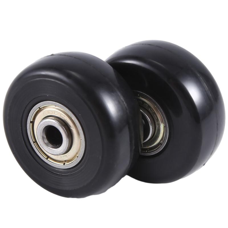 A20F-55X18mm Set Of 2 Luggage Suitcase Replacement Wheels,PU Swivel Caster Wheels Carbon Steel Bearings Repair Kits