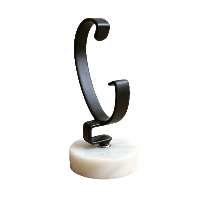 Watch Display Stand Marble Base Metal C Shape Holder Anti Slip Jewelry Wristwatch Rack Watch Collection Storage Show