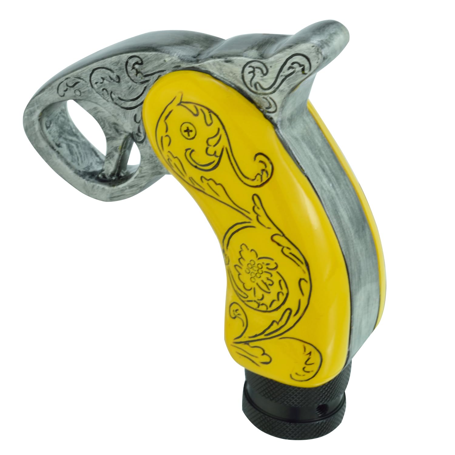 

Abfer Car Shift Gear Shift Stick Handle Shifter Head for Car Gear Car Interior Knob, Knob, Shifting, Automatic/Manual, Accessories, (Yellow)