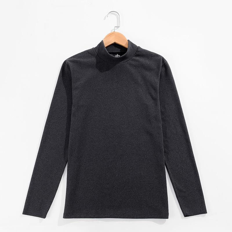 

Мужская осенне-зимняя однотонная футболка, топ, водолазка, топ с длинными рукавами, удобная эстетичная мужская одежда 3XL