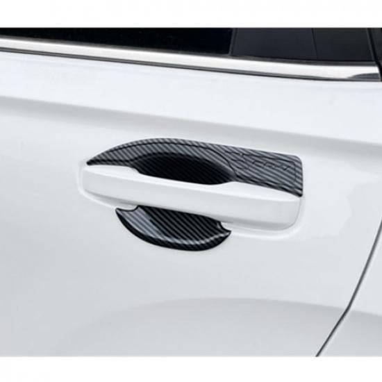 Carbon Fiber Exterior Door Handle Bowl Cover Trim For Honda CR-V CRV 2023 2024