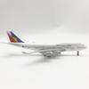 B747 Philippines Airlines 20CM 1:400 Diecast Plane Model With Base Landing Gears Alloy Aircraft Decoration Collection