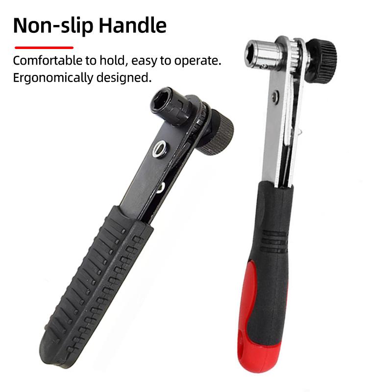 Telescopic Screwdriver Magnetic Bits Drivers Set Adjustable Ratchet Wrench Dual-Purpose Spanner Handle Socket Repair Hand Tools