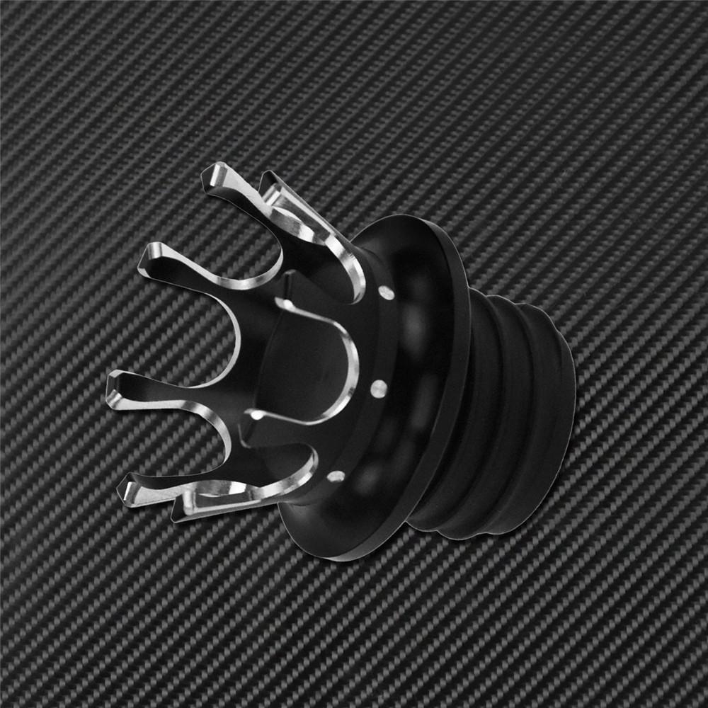 Motorcycle King Crown Style Gas Fuel Tank Cap Vented Right-hand Thread For Harley Sportster XL Touring Dyna Fat Bob FXDF Softail