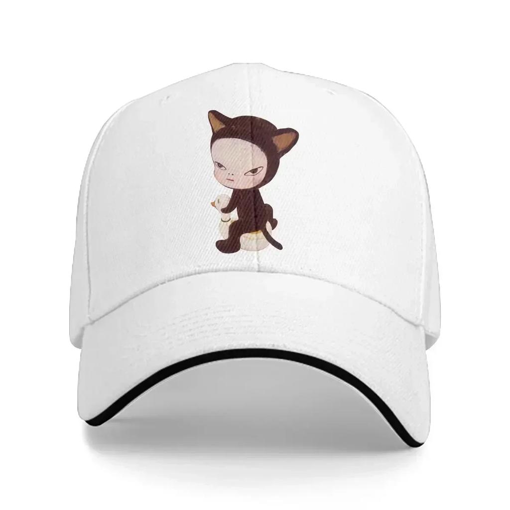 Summer Cap Sun Visor Cute Cat Hip Hop Caps Yoshitomo Nara Japanese Artist Peaked Hats