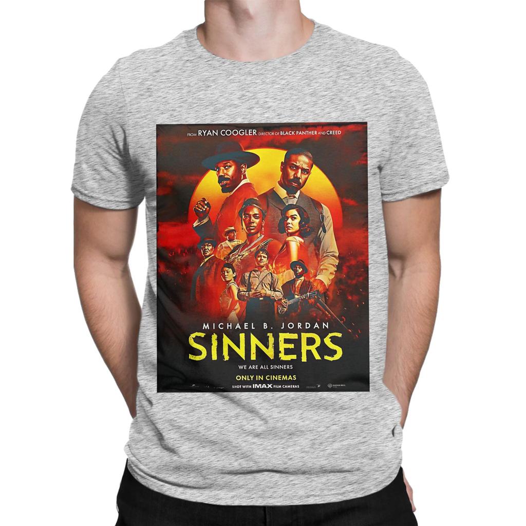 Sinners Art Poster Novelty 100 Cotton TShirt Sinners Tops Tees For Unisex