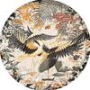 Retro Round Carpet for Living Room Bedroom Bedside Wardrobe Floor Mat Home Coffee Table Study Room