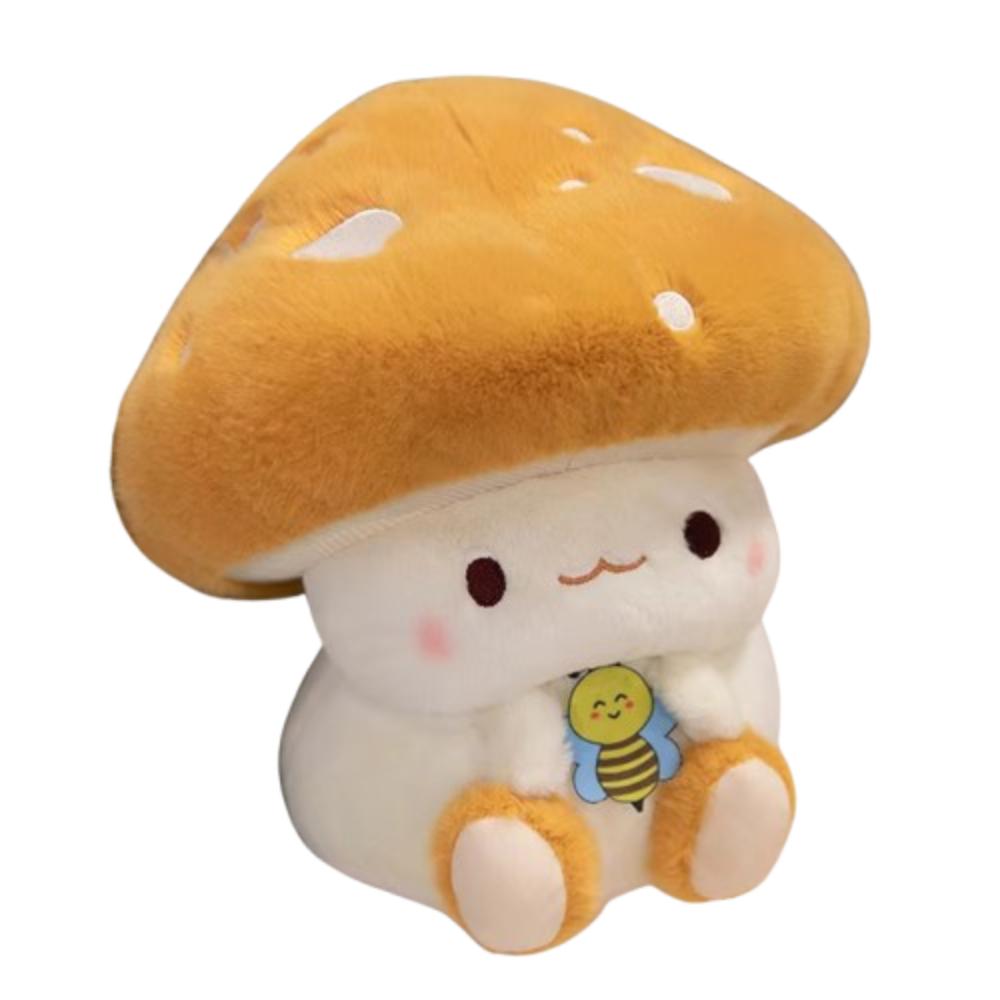Cartoon Mushroom Plush Doll Fluffy Mushroom Stuff Doll Plush Pillow Mushroom Plush Toy  Home Decor