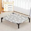 Elevated Dog Bed - Portable Folding Pet Camping Bed, Breathable Washable Cat House, Four Seasons Puppy Kennel for Indoor Outdoor