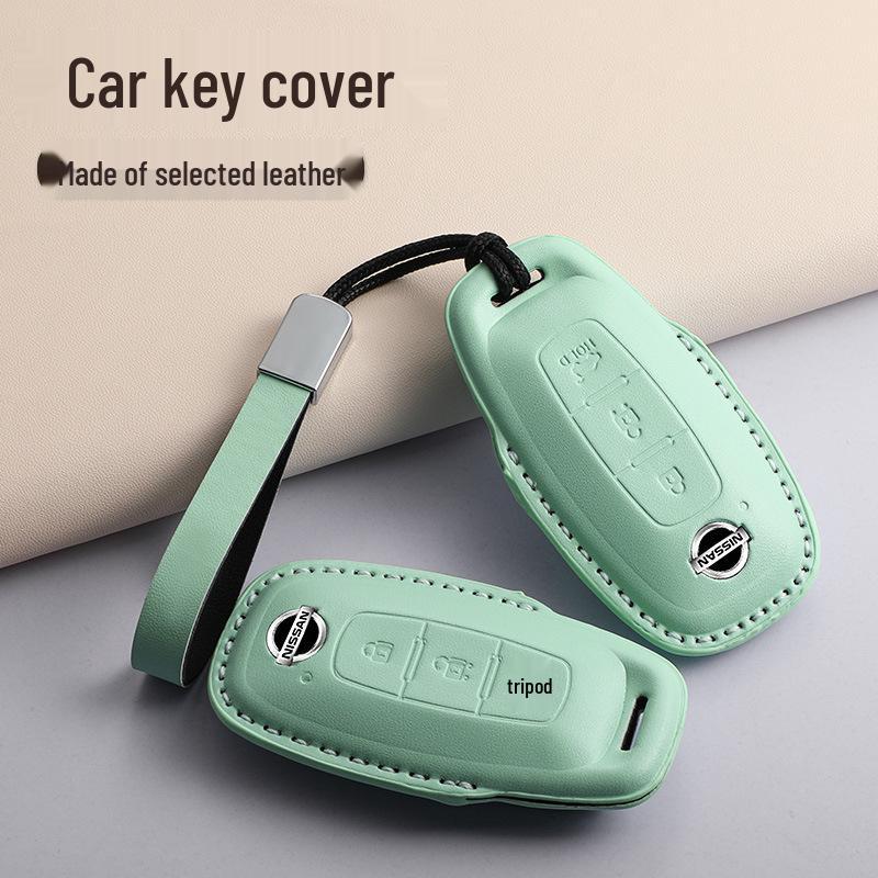 PU Key Case for 2023 Nissan Altima, 14th Gen Sylphy, Qashqai, X-Trail, Kicks, Murano, Tiida – Available in 3 Colors.
