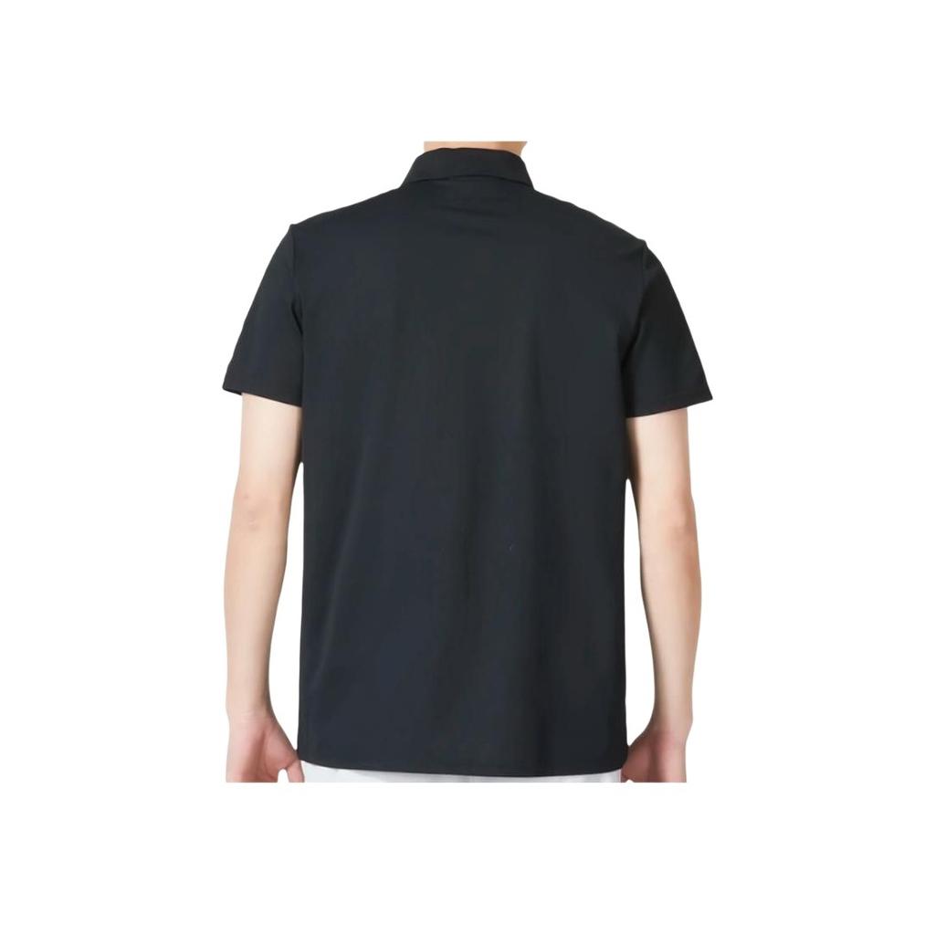 Under Armour Solid Color Comfortable Pullover Short Sleeve Polo Shirt Elastic Waist Shorts Casual Sports Set Men Sets Black 23500507-001+22500214-001