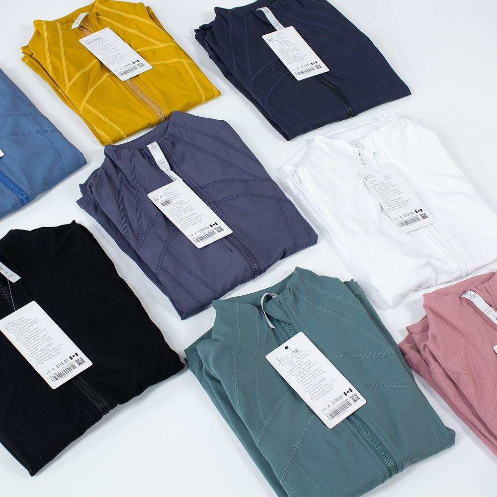 Dámská jednobarevná jógová bunda na zip - Ležérní fitness svršek