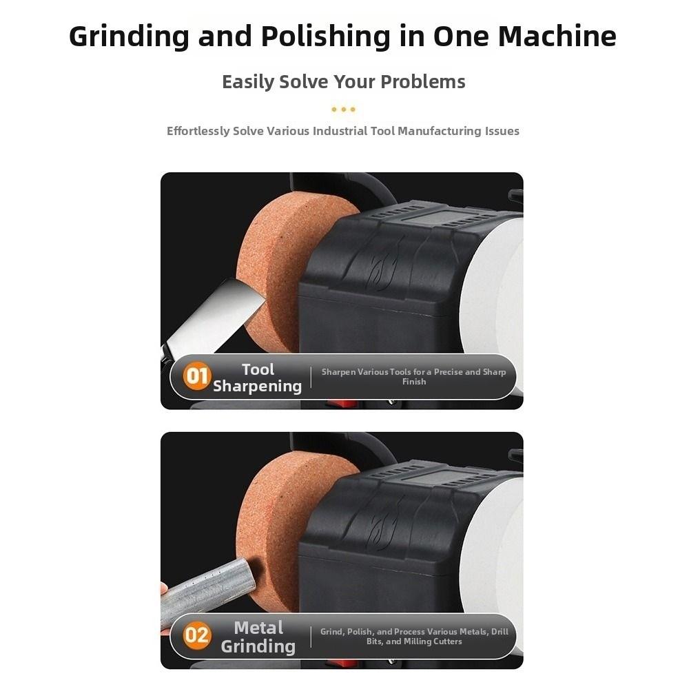Motor-Driven Electric Sharpener Automatic Electric Polishing Machine Mini Bench Grinder  Garage