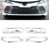 4 st Set Främre Bakre Dimljusram Lampskydd Exteriördekor Passar för Toyota Camry Hybrid 18‑20