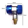 1 Set New Red Blue Adapter R134A Quick Coupler 90° Low & High Side AC Manifold