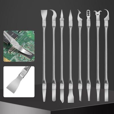 8Pcs Electronics Repair Tool Set Pry Tool Kit for CPU Motherboard Glue Removal Phone Tablet Repair Professional Spudger Scraper Hook Set