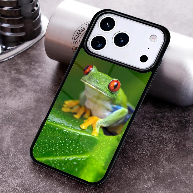 Blue Frog Tropical Rain Forest Phone Case For iPhone 17 16 15 14 13 12 11 Pro Max Plus 17Air Soft Silicone Cover